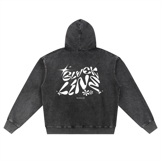 Snow Wash ZIp-Up Hoodie