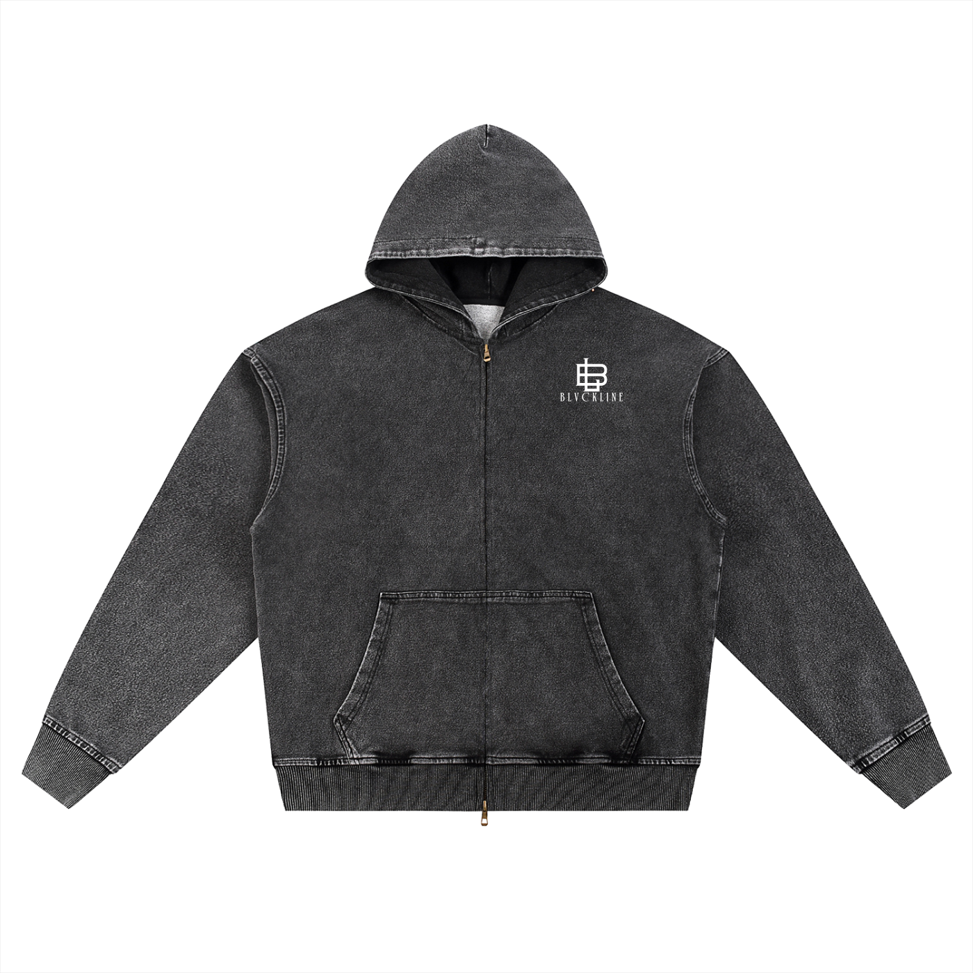 Snow Wash ZIp-Up Hoodie